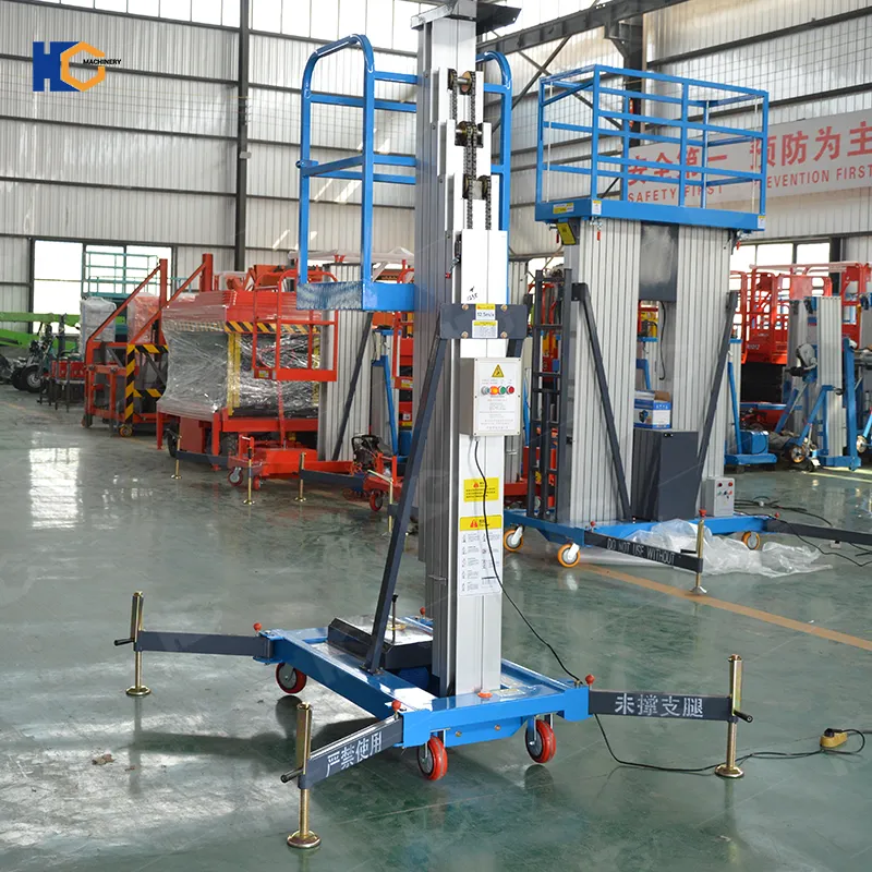 10m Electric Hydraulic Lifter Mobile mast lift Aerial Working Platform